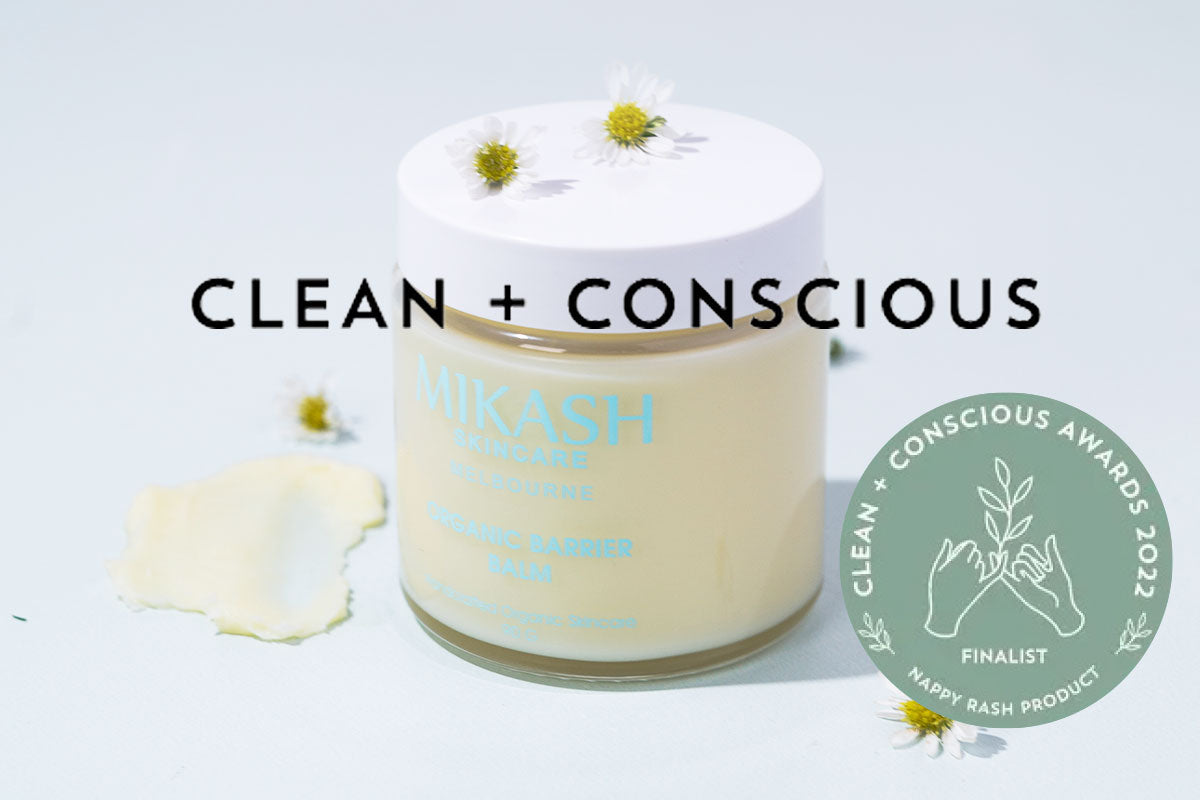 Our Organic Barrier Balm is a Finalist in the Clean + Conscious Awards 2022
