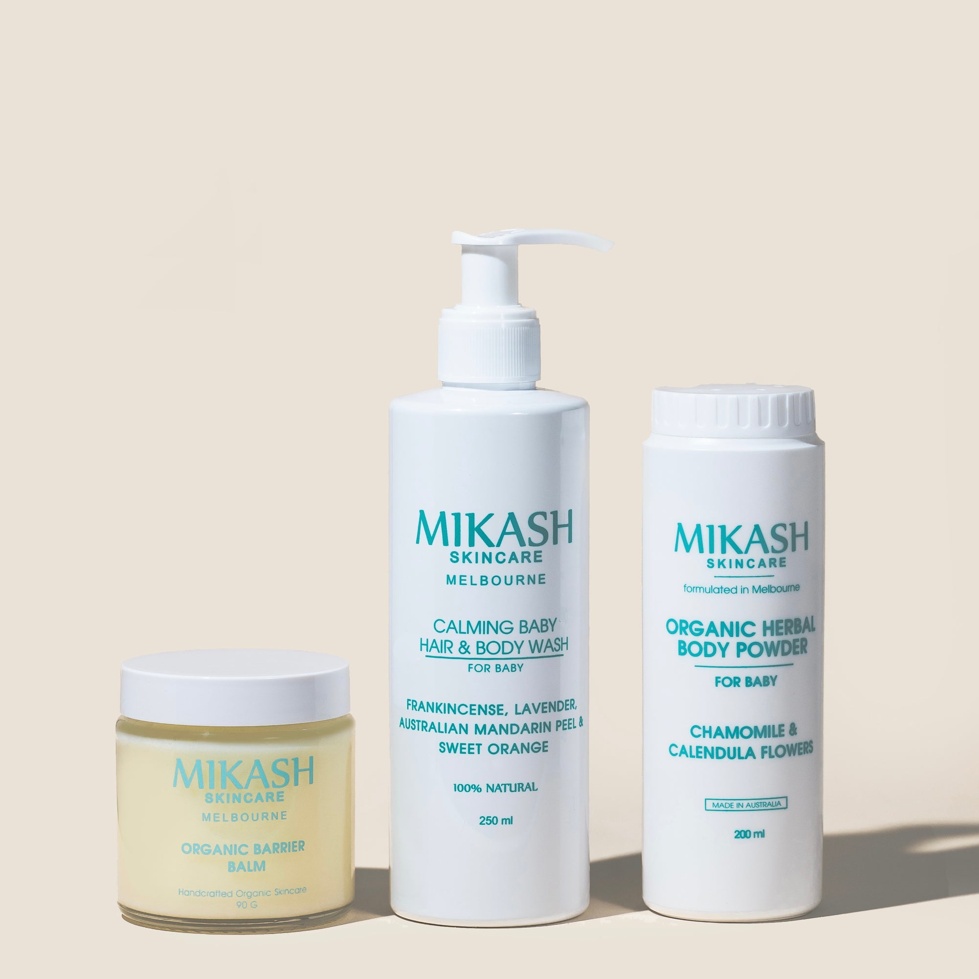 Natural baby skincare products 