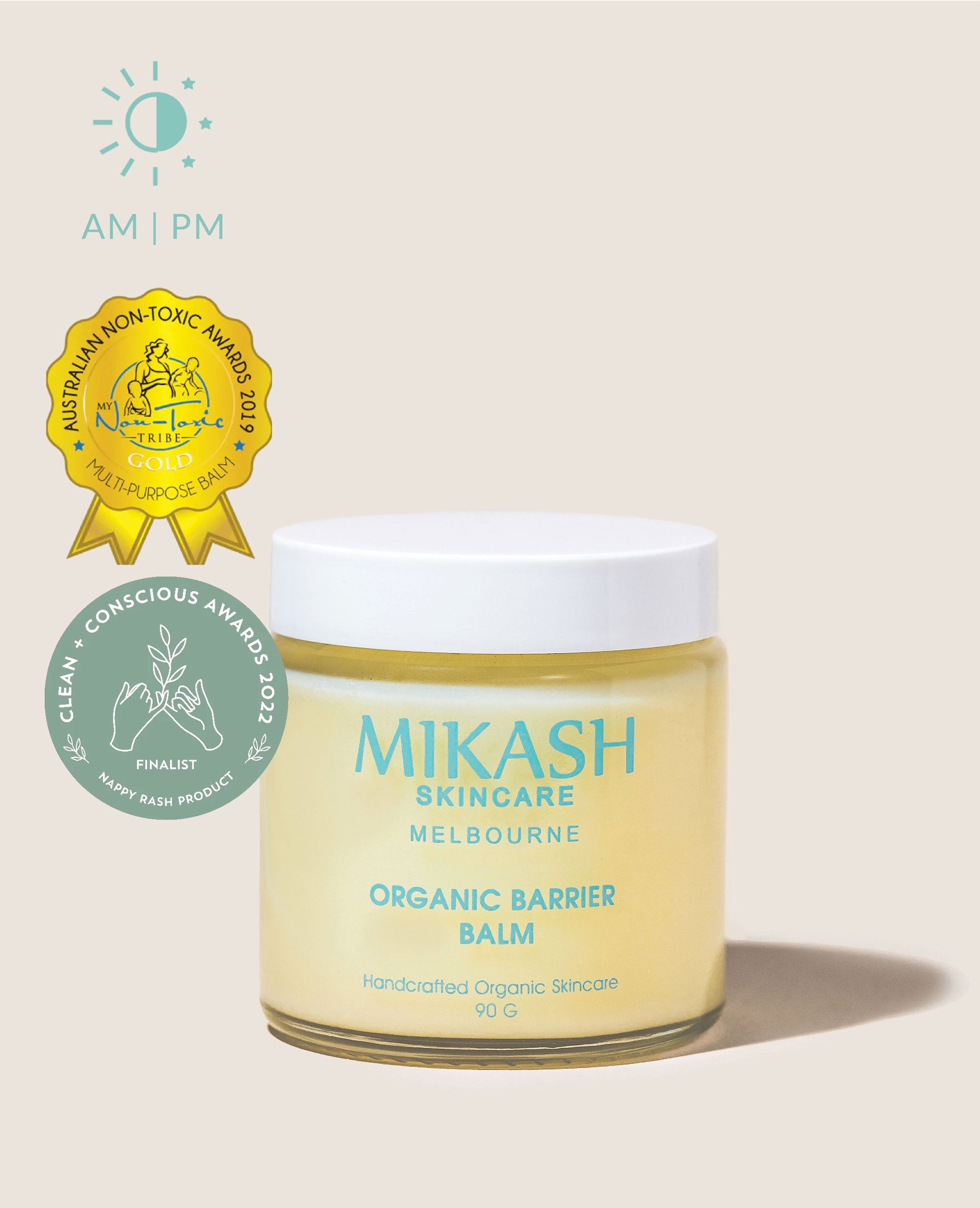 Mikash Skincare Award winning organic barrier body balm